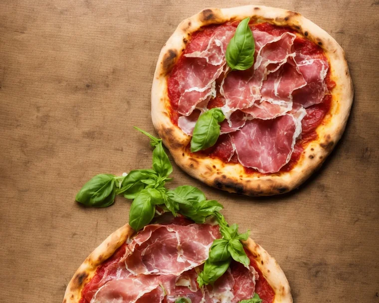 Pizza Parma con prosciutto, burrata y arúgula